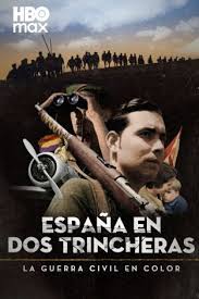 Carátula de España dividida. La guerra civil en color