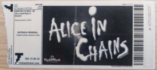 Alice in chains entrada