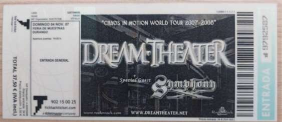 Dream Theater entrada