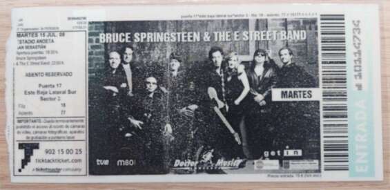 Bruce Springsteen entrada