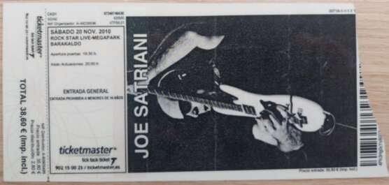 Joe Satriani entrada