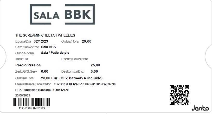 The Screamin´ Cheetah Wheelies entrada