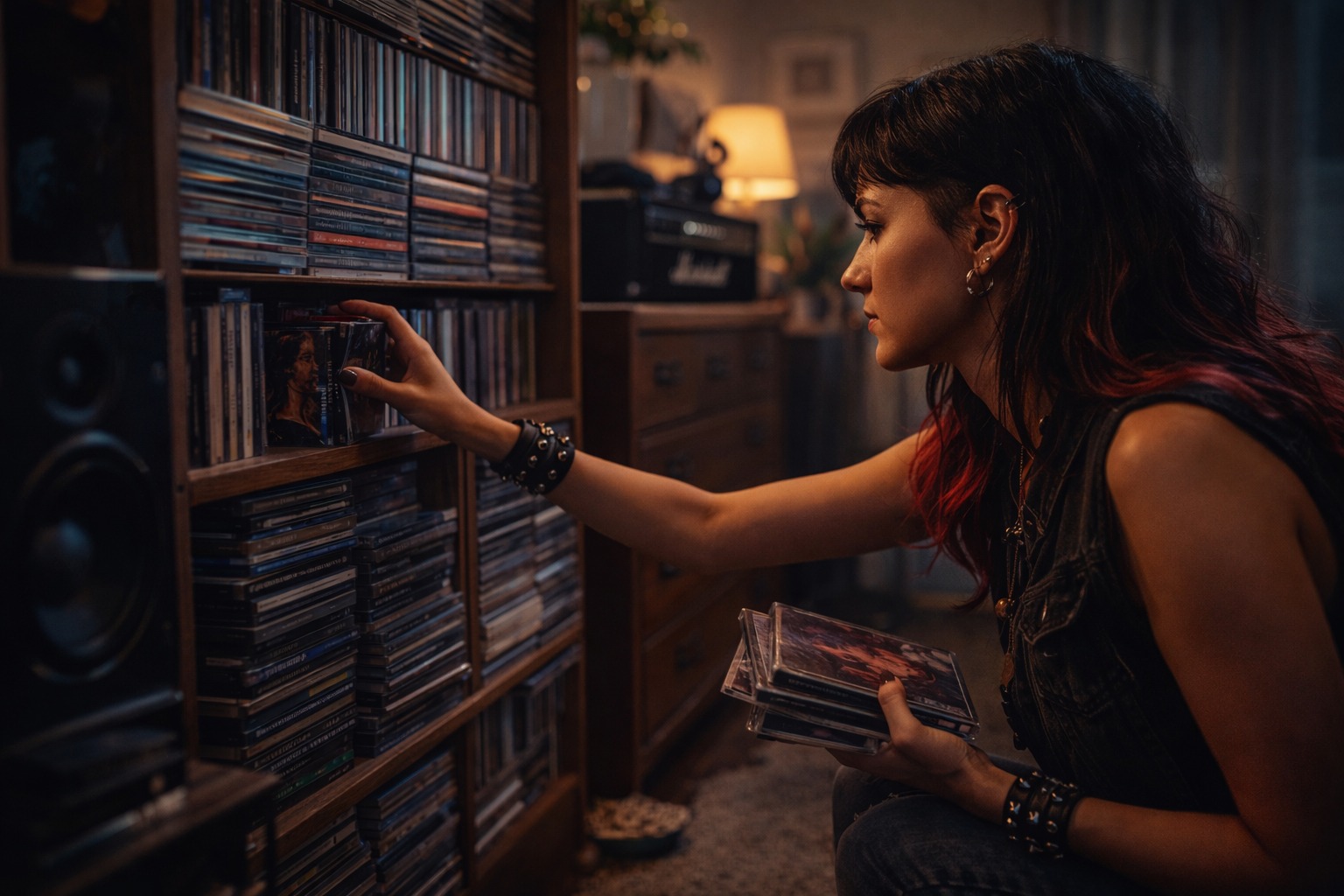 Vista de la sección de CDs en la landing